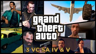 GTA 3, VICE CITY, SAN ANDREAS, IV & V - 100% Completion Full Game Walkthroughs (1080p 60fps) screenshot 3