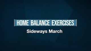 Sideways March - Home Balance Exercises