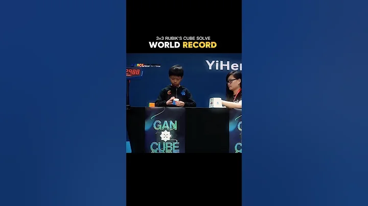 Yiheng Wang's Rubik's Cube Solving Speed ​​Surprises Everyone Day by Day #shorts #viral #rubikscube