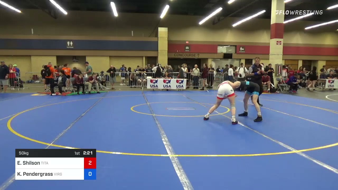 50 Kg Quarterfinal - Emily Shilson, Titan Mercury Wrestling Club (TMWC) Vs Katerina Pendergrass, V