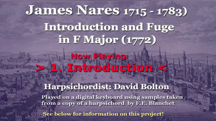 James Nares (1715-1783) Introduction and Fugue in F Major (1772)