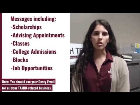 The Importance of Checking and Using your TAMIU Dusty Email