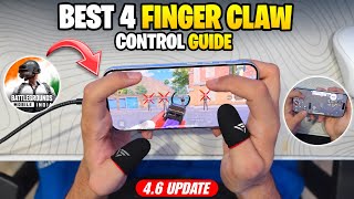 Best 4 Finger Claw Control Settings In New BGMI 4.6 Update With Control Code! Full Control Guide.