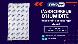 Sekodry® absorbeur Ultra, l&#39;absorbeur d&#39;humidité indéchirable et sans rejet d&#39;eau ! 💦