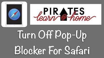 Turn Off Pop-Up Blocker In Safari
