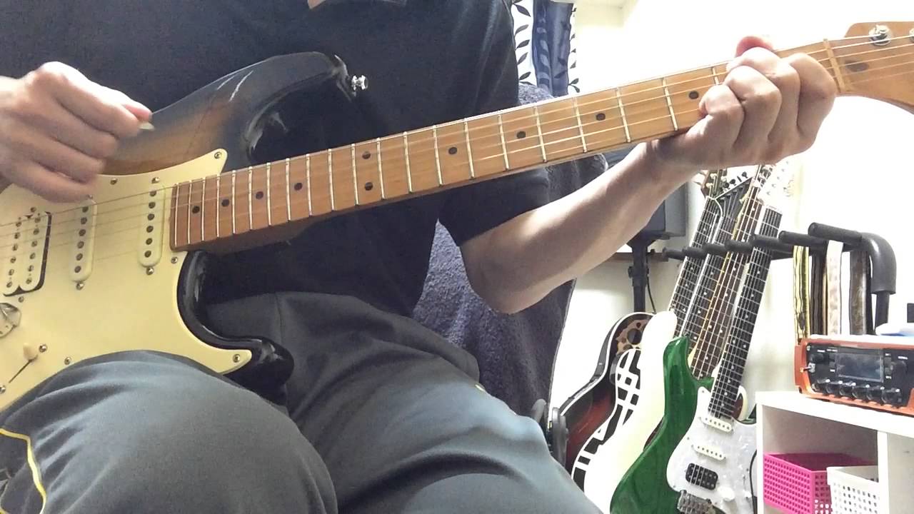 Stevie Ray Vaughan How to play Scuttle Buttin' Full lesson Super Slow 4 ...