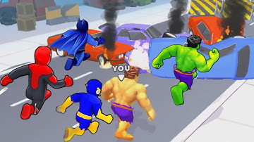 Hero Transform🏃‍♂️🚗🚲🚦All Levels Gameplay Walkthrough Android,ios Max Level 25