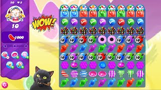 CANDY CRUSH SAGA COMBO PARTY 🔥🔥🔥| COLLECTING 1000 RED CANDIES 🍬 | SPECIAL LEVEL 50