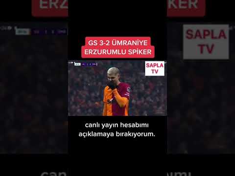 erzurumlu spiker Galatasaray - Ümraniye spor maçı özeti. ABONE OLURSAN ÇOK MUTLU EDERSİN.