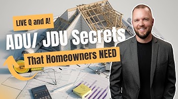 ADU : How to Plan & Finance in 2025 🏡 | Expert Tips on ADUs and JDUs (Live Q and A)