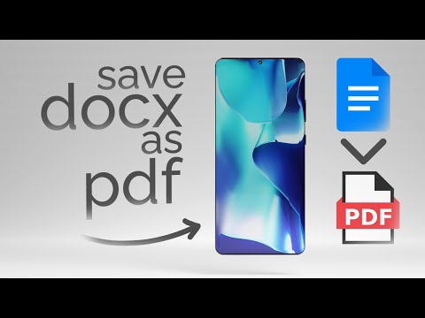 How to Save Docx as PDF on Android (tutorial)