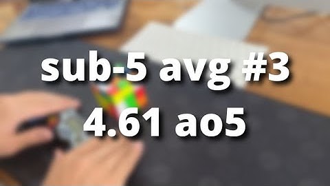 Sub-5 average #3 (4.61 ao5) - Matty Hiroto Inaba from Hawaii