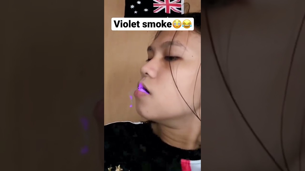 Colored vape smoke 🍇💨