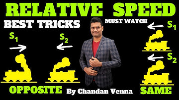 RELATIVE SPEED COMPLETE CONCEPT & TRICKS BY Chandan Sir | BEST EXPLANATION | USEFUL FOR ALL EXAMS