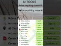 Best IA tool | write anything | createanything | create ppt | edit videos | Chat GPT | copy AI
