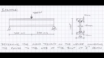 Shear Flow in a Built-up "I" Section