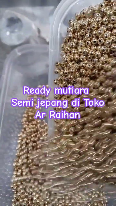 Mutiara semi Jepang bahan payet #fypシ゚viral #manikmanik #mutiarasintetis #payetkebaya #payetmutiara