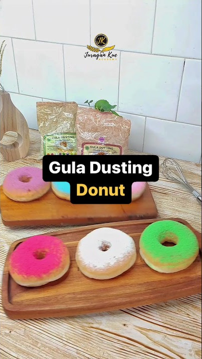 Tips memberi topping gula dusting donut agar cantik 🥯 cek selengkapnya di deskripsi