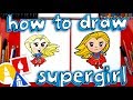 How to draw supergirl  sya