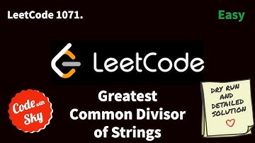 1071. Greatest Common Divisor of Strings || Leetcode || C++ || Hindi