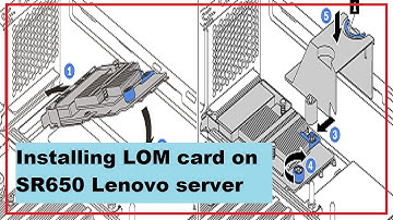 Installing LOM card on SR650 Lenovo server