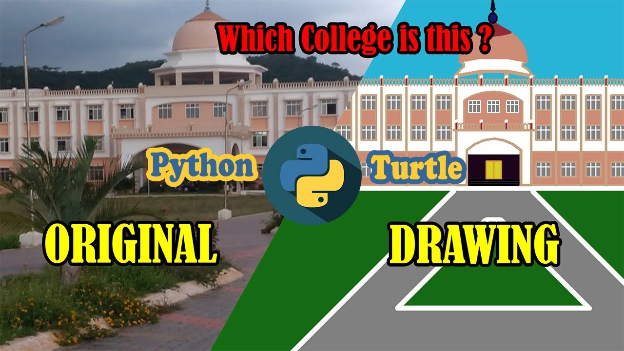 Drawing of Real buildings in Python Turtle Graphics - YouTube