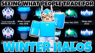 Seeing What People Trade For Winter Halos (Royale High Trading)