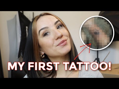 GETTING MY FIRST TATTOO | my experience, process & aftercare ✨
