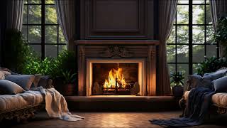 Cozy Fireplace Ambience | Birdsong & Fire Sounds in the Forest by Soothing Ambience 282 views 1 month ago 3 hours