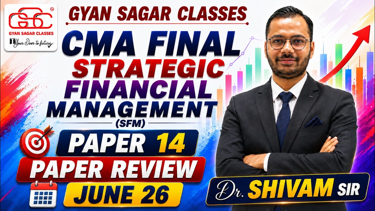 CMA FINAL SFM JUNE 26 EXAM MCQ ANSWER AND PAPER REVIEW | DR SHIVAM ...