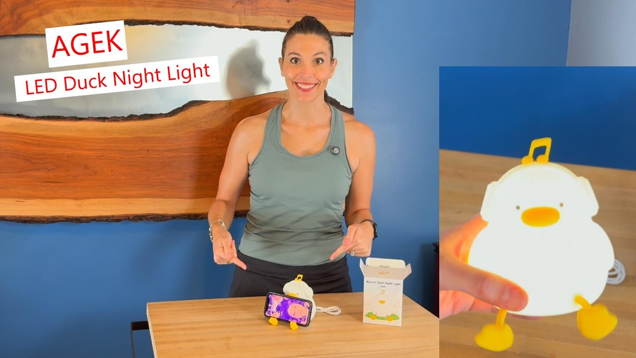 Lazy Duck Night Light Cute Flower Duck Night Light Led Silicone