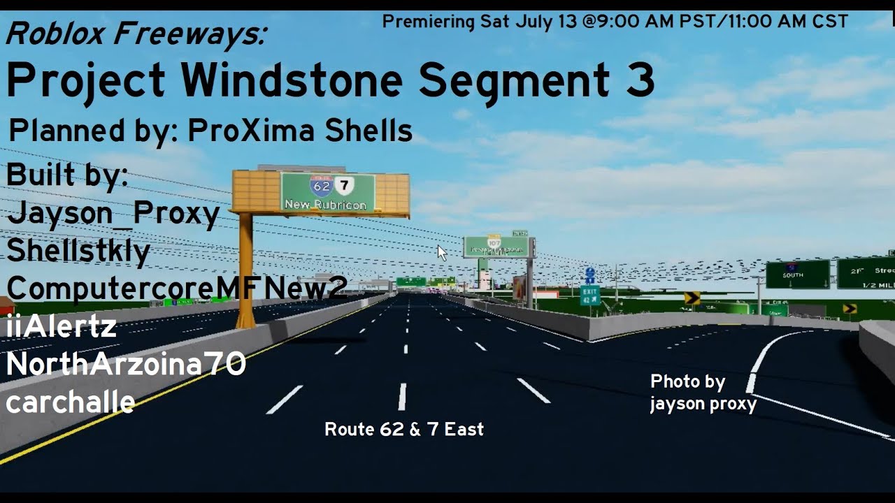 Roblox Freeways Project Windstone Segment 3 Youtube - jayson plays roblox