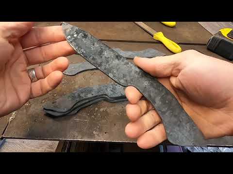 Members Cut ~ Forging Cutoff Material Into Knives