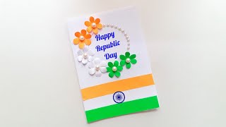 Easy & Beautiful Republic Day Card • How to make republic day card • republic day greeting card 2022