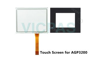 Touch Screen And Overlay For Proface AGP3200 3.8 Inch Repair With Keypad, Lcd Display Replacement