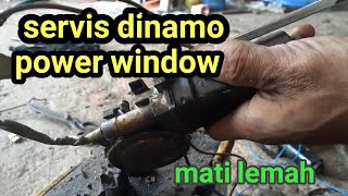 cara servis dinamo power window|mati lemah