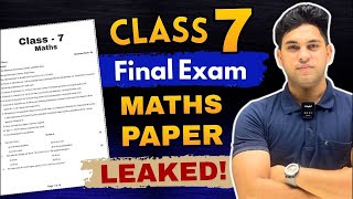 MATH :- CLASS 7TH PAPER LEAKED 🚨‼️| MOST IMPORTANT QUESTIONS | BY VIVEK SIR