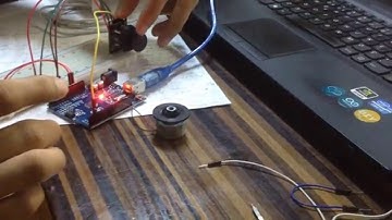 Arduino kontrollü mesafe sensörü ile çalısan motor