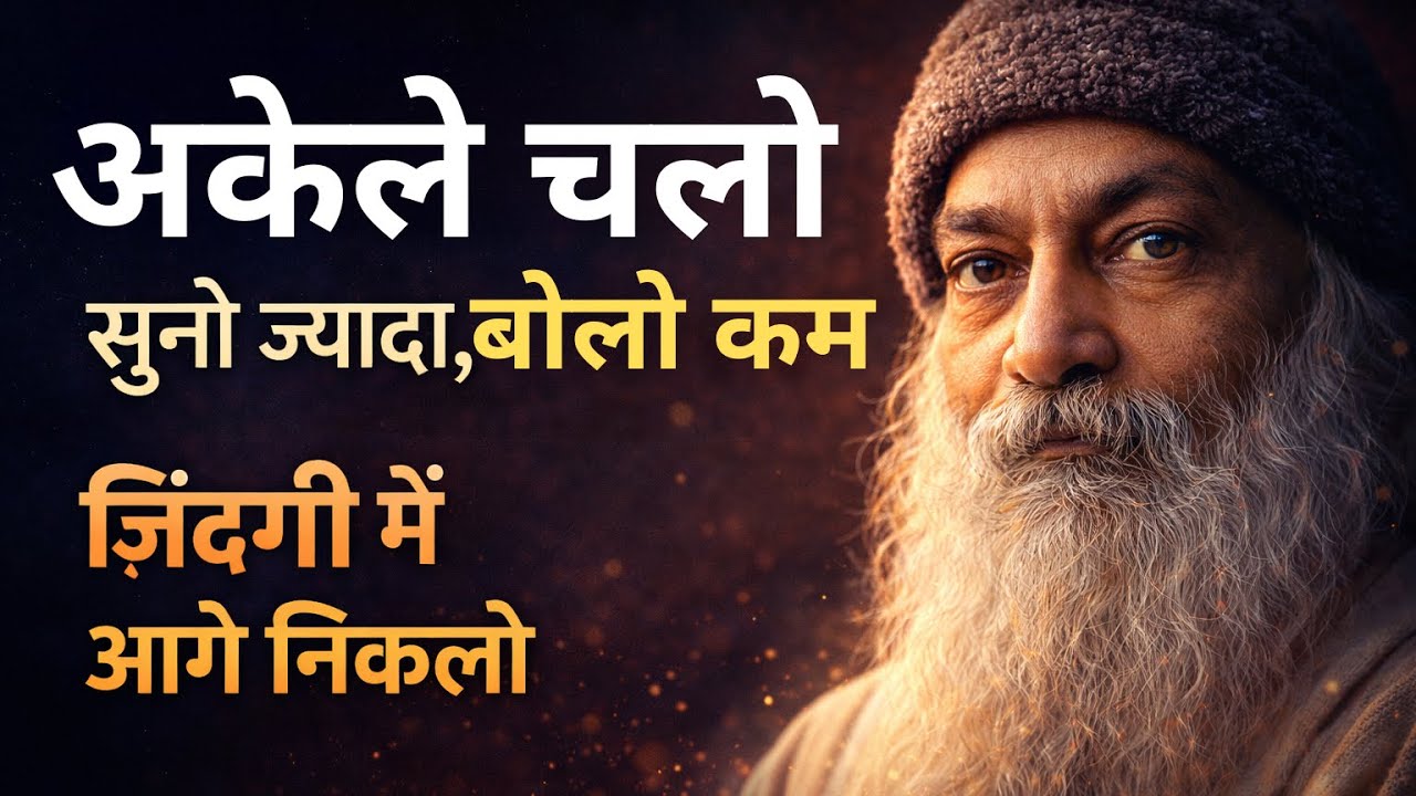 सफल लोग क्यों रहते हैं अकेले? कम बोलने की ताकत | Osho Speech | Osho Hindi Pravachan #ओषोहिन्दी 