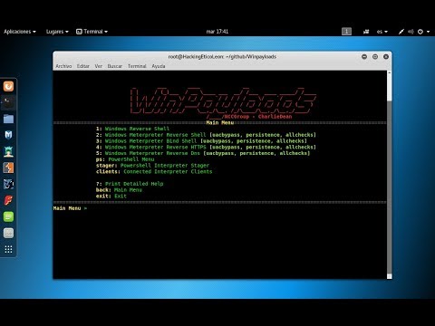 ► Instalar Winpayloads en Kali Linux 2017.1 | HEL