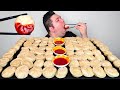 100 nuclear fire spicy dumplings  mukbang  recipe
