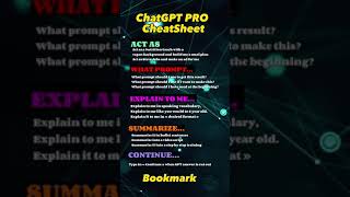 ChatGPT Prompts Cheatsheet
