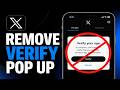 How to Fix Twitter (X) Age Verification Problem - Remove "Verify Your Age" Pop Up