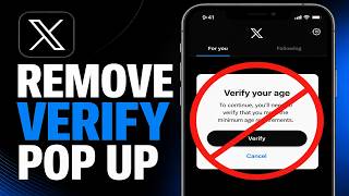How to Fix Twitter (X) Age Verification Problem - Remove "Verify Your Age" Pop Up screenshot 4