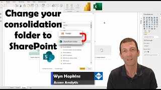 change power query folder connector when moving to a sharepoint folder