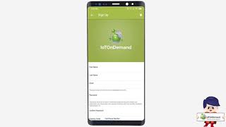 User Registration : IoTOnDemand Smart App screenshot 4