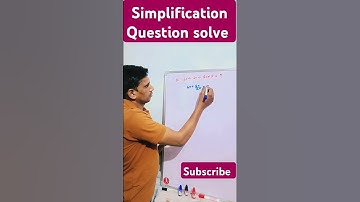 simplification Question solve 👍#maths #simplification #motivation #ssc #education #viralvideo