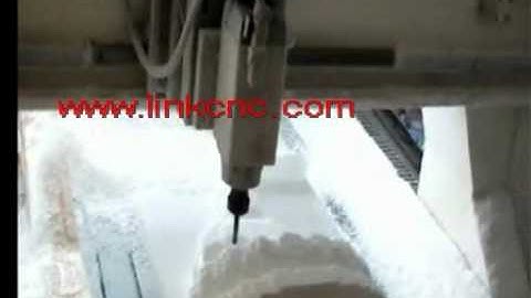 LINKCNC 4 axis work video for figure of Buddha