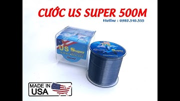 Cước USA SUPER 2 Cá Heo 500m - Cước Tàng hình, Chống mài mòn, Chống Xoắn