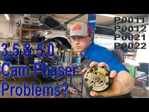 Ford F-150 3.5 및 5.0 가변 캠 타이밍 PHASER 문제 설명 (P0011, P0012, P0021, P0022)